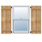 Ekena Millwork Spaced Board-n-Batten Shutters, Rough Sawn Western Red Cedar, 23W x 41H, PR RBS06S23X041RWR - alternate 1
